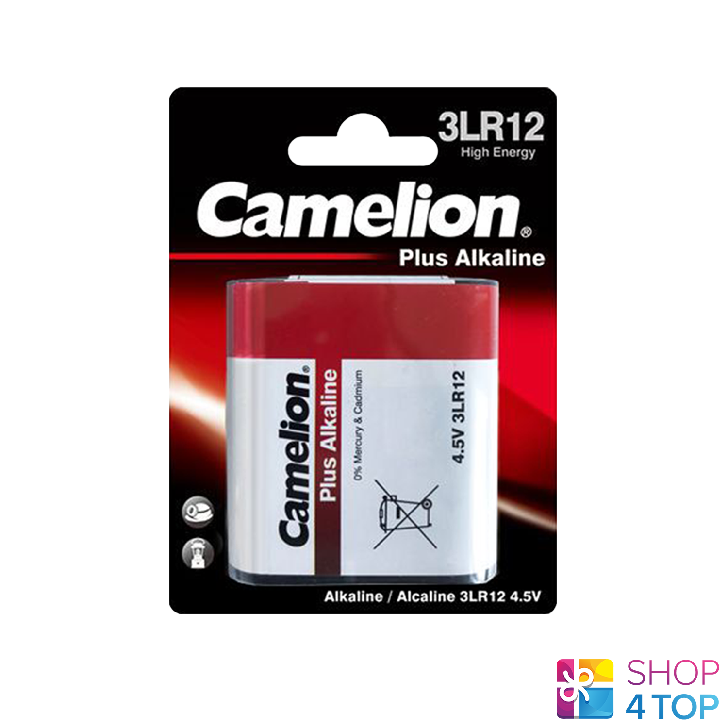 Camelion 3LR12 Più Alcalino batteries 4.5V 3000mAh 1BL 2027 Nuovo