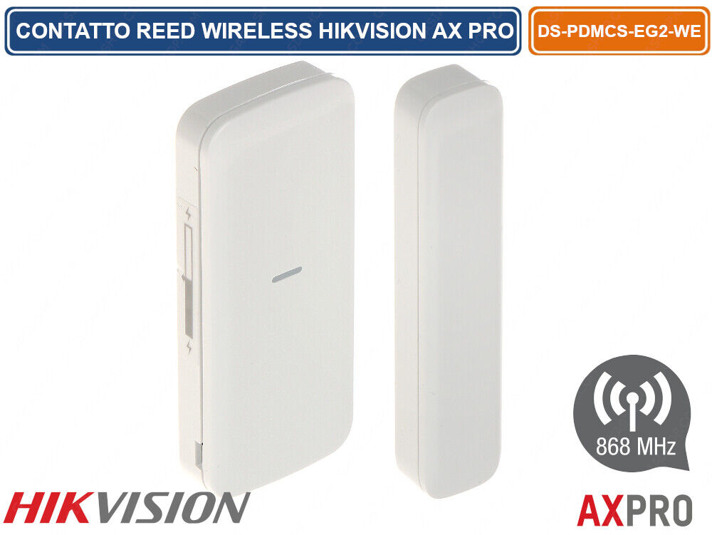 HIKVISION AX PRO CONTATTO MAGNETICO SLIM WIRELESS 868MHZ 1200Mt