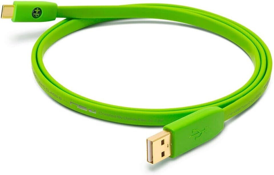NEO BY OYAIDE D+ USB 2.0 CLASS B Cavo Piatto Altissima Qualità USB-C   USB-A 1m