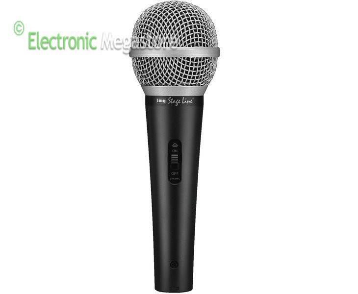 MICROFONO DINAMICO PER VOCE PARLATA E CANTO (KARAOKE) DM-1100 STAGE LINE MONACOR