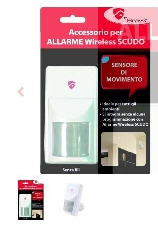 Sensore pir per allarme Bravo wireless scudo