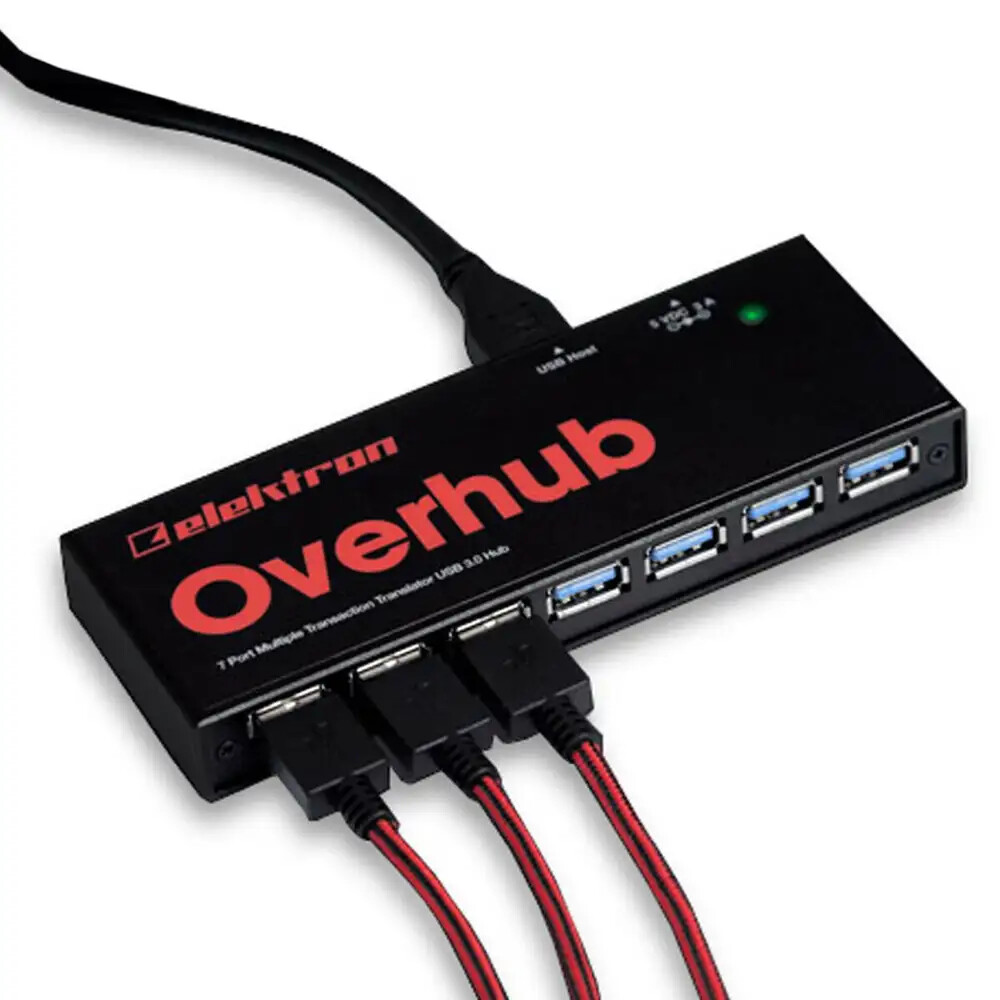 ELEKTRON OVERHUB hub 7porte usb 3.0 per tutte le periferiche USB 12 Mbit/s NUOVO
