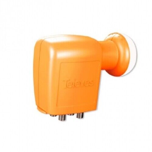 CONVERTIRORE LNB QUAD UNIVERSALE 4 USCITE 0,7DB ARANCIONE - TELEVES 761001