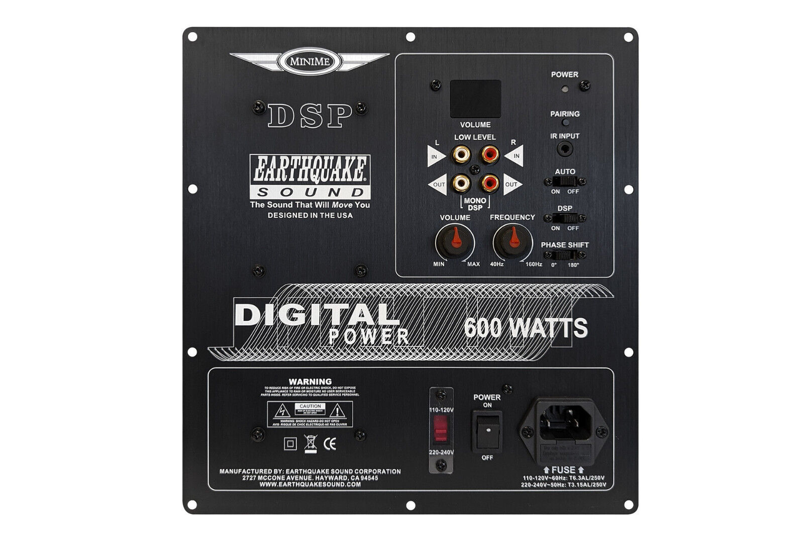Earthquake Sound ME-700-DSP 600W Class D Plateamp with DSP Control Remote & Eye