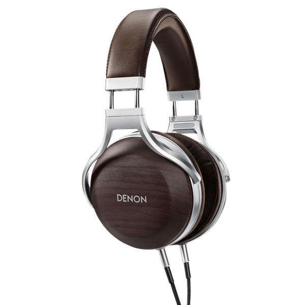 DENON AH-D5200EM CUFFIE OVER-EAR CON FINITURA ZEBRAWOOD NUOVE