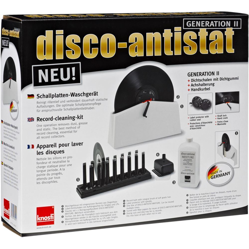 KNOSTI DISCO-ANTISTAT 2 macchina lavadischi cleaner pulizia vinile MODELLO PLUS