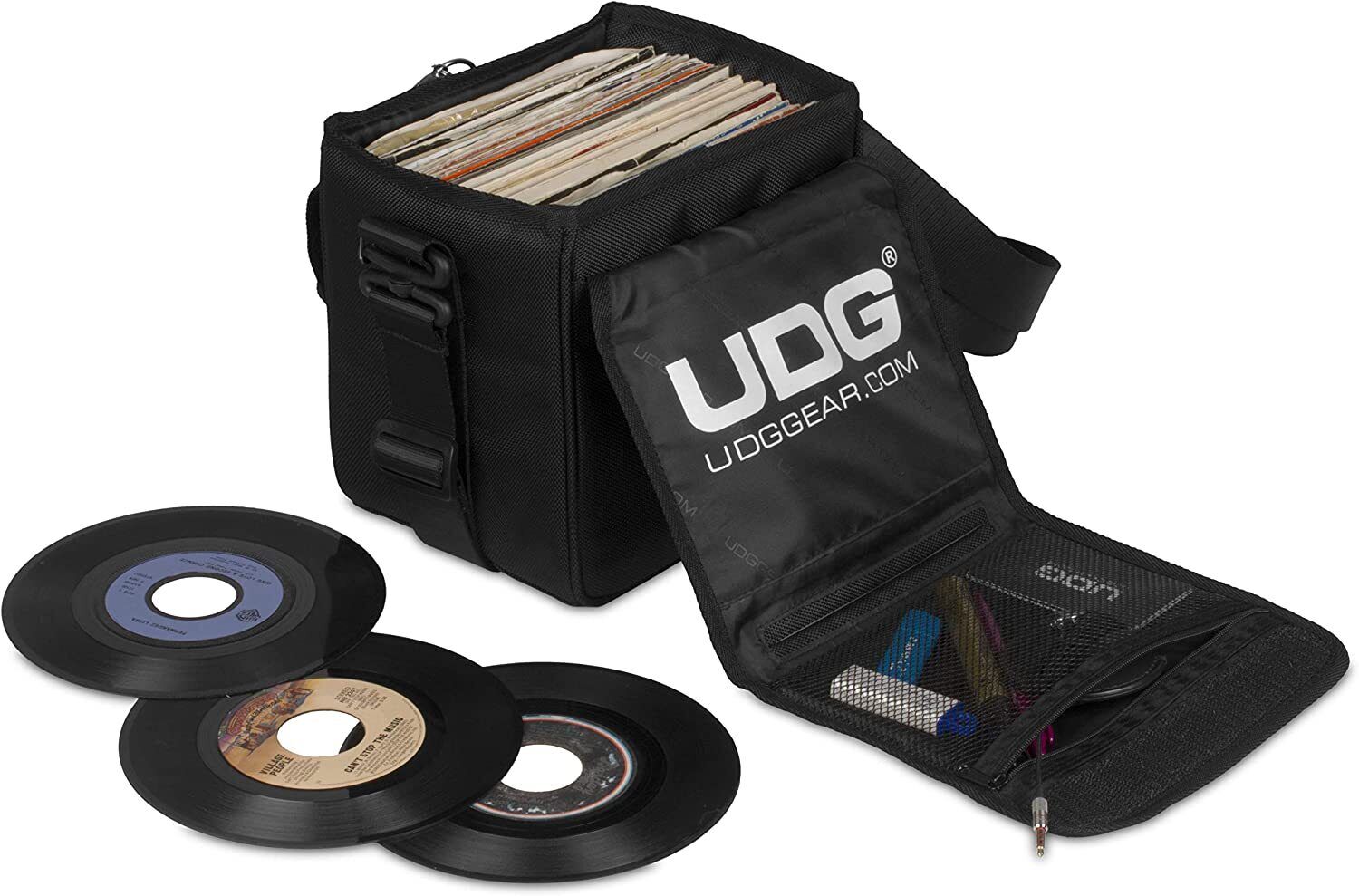 UDG U9991BL Borsa Nylon per Cd Dvd Dischi Vinile 45 Giri colore Nero NUOVA