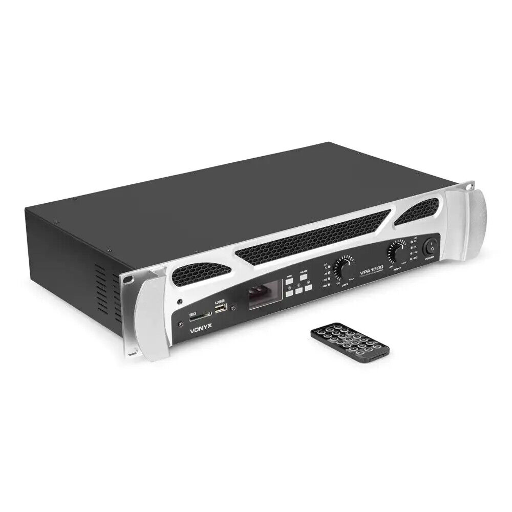 VONYX VPA1500 amplificatore con bluetooth per locali club studio casa NUOVO