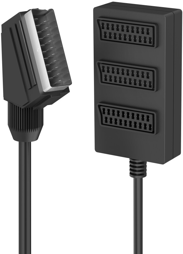Hama Collegamento splitter Cavo SCART 0,5 m a 3 x SCART Nero HAMA - 00205170