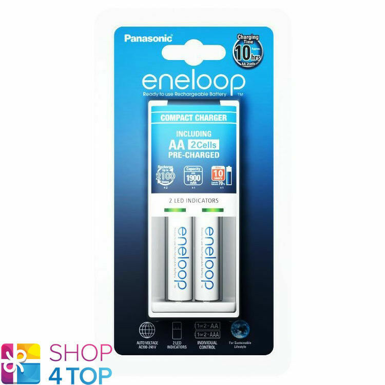 Panasonic eneloop Compatto Caricabatterie BQ-CC50 + Aa batteries 2000mAh