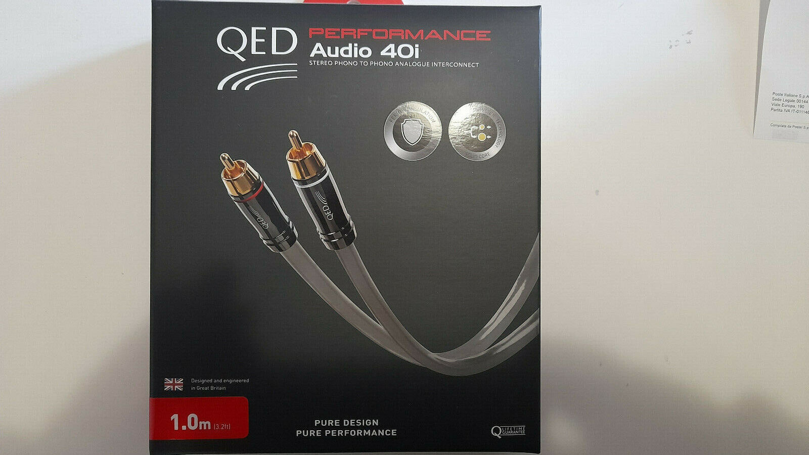QED PERFORMANCE  AUDIO 40i CAVO STEREO  DA 1.0 m.