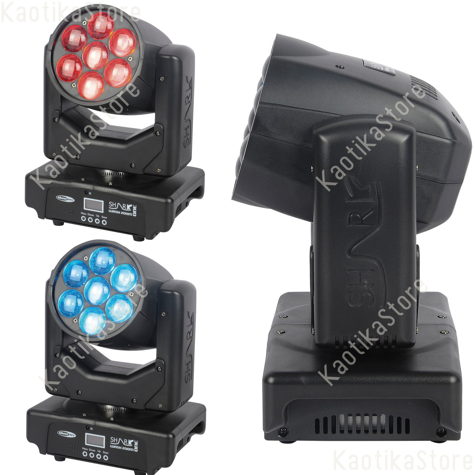 TESTA MOBILE Showtec Shark Zoom Wash One discoteca luci motorizzato led palco dj