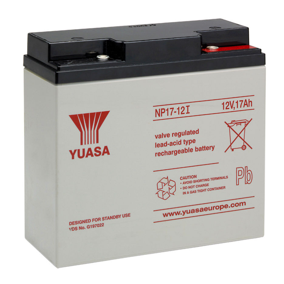 YUASA NP17-12 Batteria ermetica al piombo 12V 17Ah equivalente Fiamm FG21803