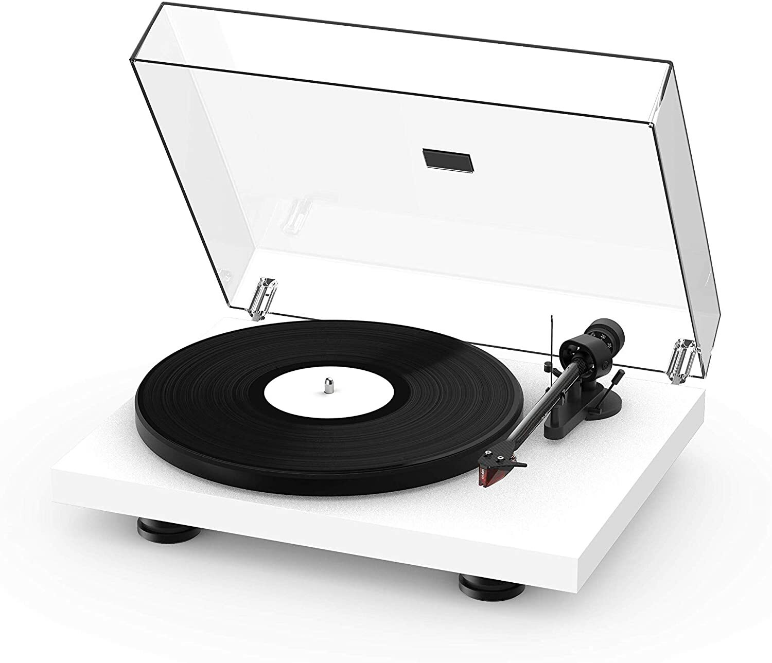 PRO JECT DEBUT CARBON EVO SATIN WHITE GIRADISCHI CON TESTINA 2M RED GARANZIA UFF
