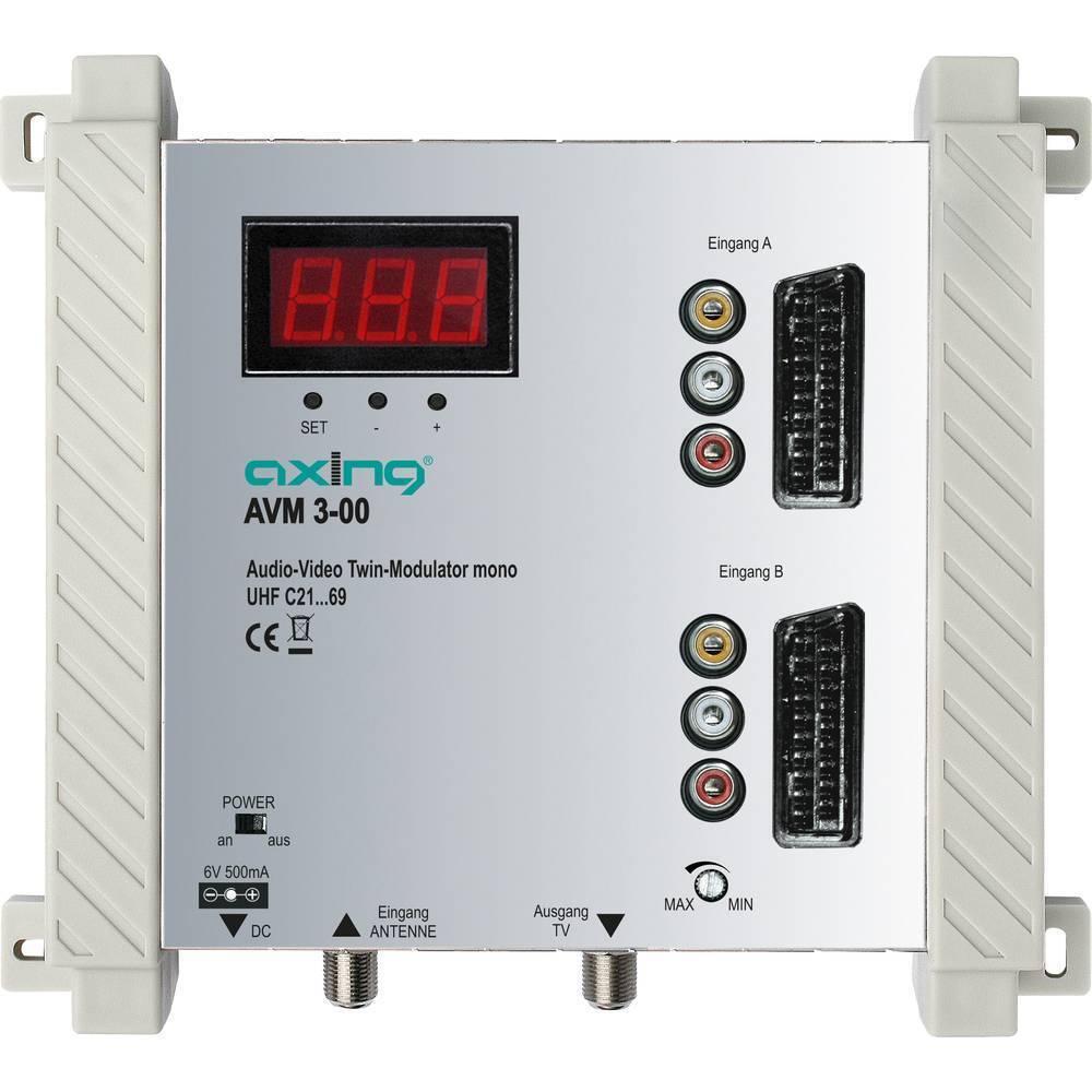 Axing AVM 3-00 TWIN AV-Modulator, Frequenzbereich: 470 - 862 MHz