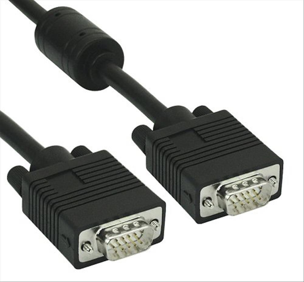 Cavo VGA SVGA HD Schermato con ferrite Maschio / Maschio - 7 Metri