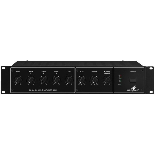 PA-900 Monacor Amplificatore audio PA con mixer 100V 160W PA900