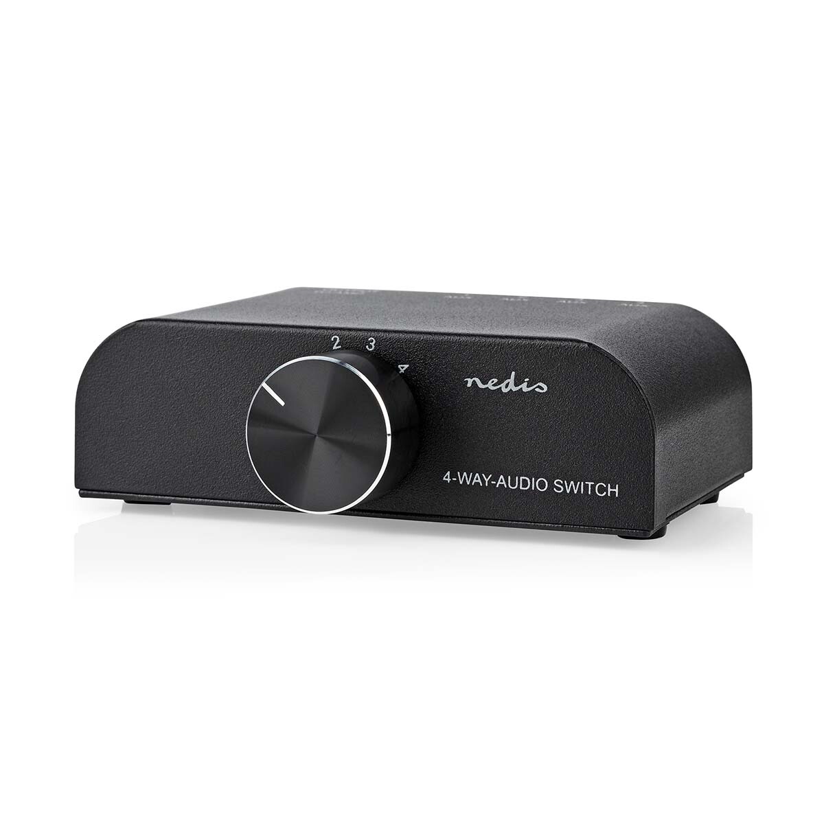 Commutatore rotativo di ingressi audio segnale RCA 4 ingressi 1 uscita
