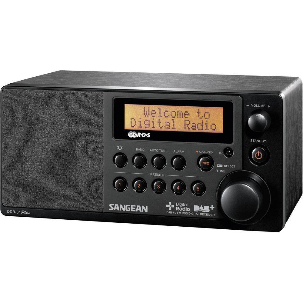 Sangean DDR-31+ Radio da tavolo DAB+, FM AUX Nero