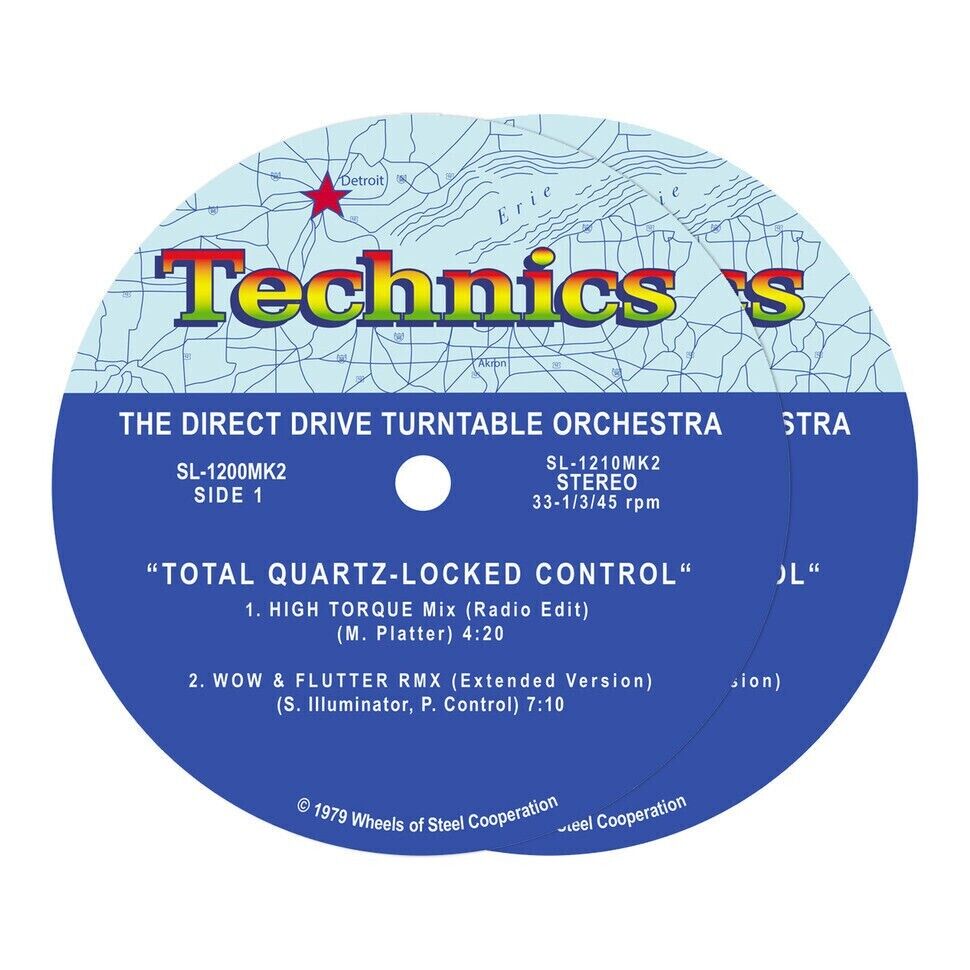TECHNICS COPPIA SLIPMAT MOTOWN PER DJ BY MAGMA