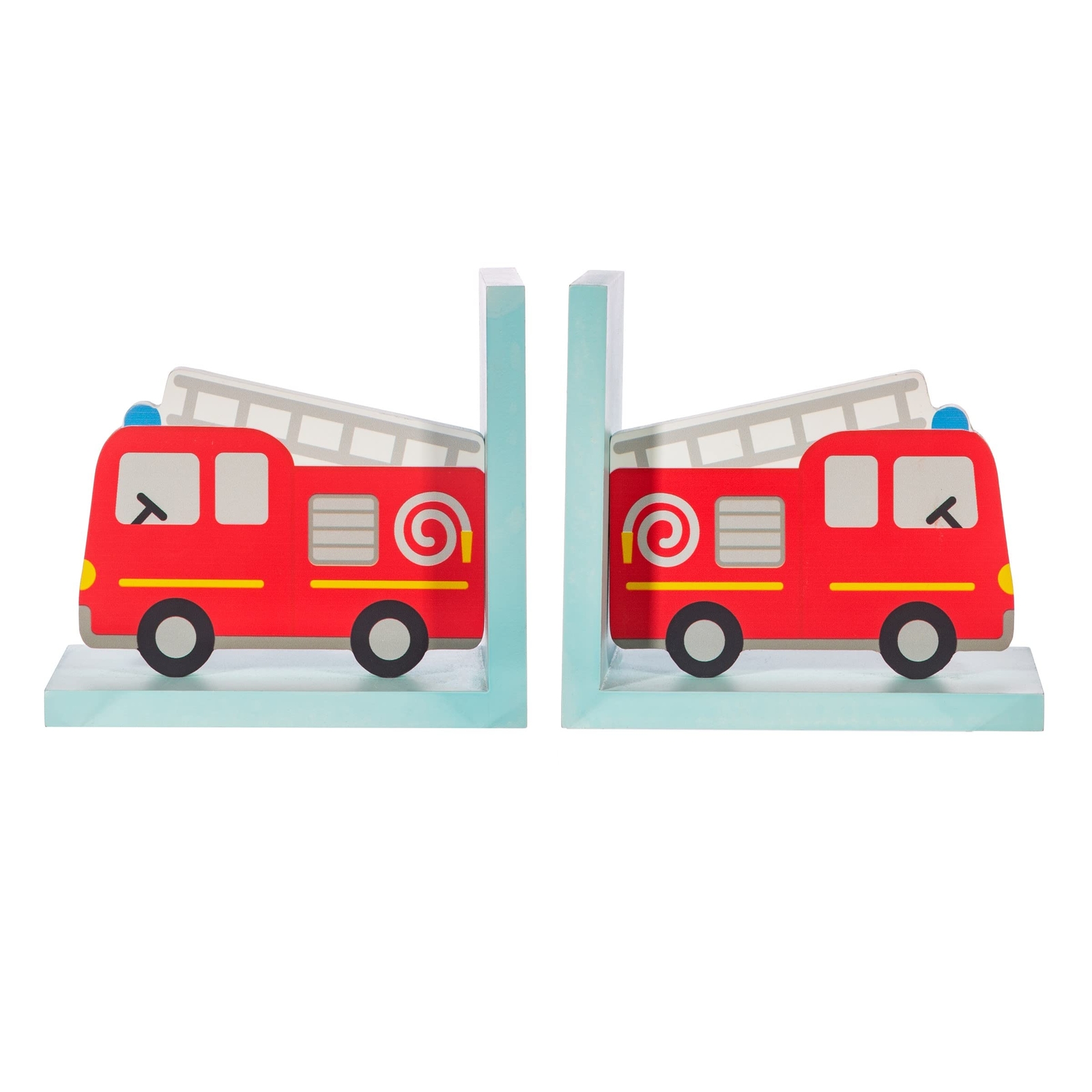 Sass & Belle Fire Engine Bookends NUOVO