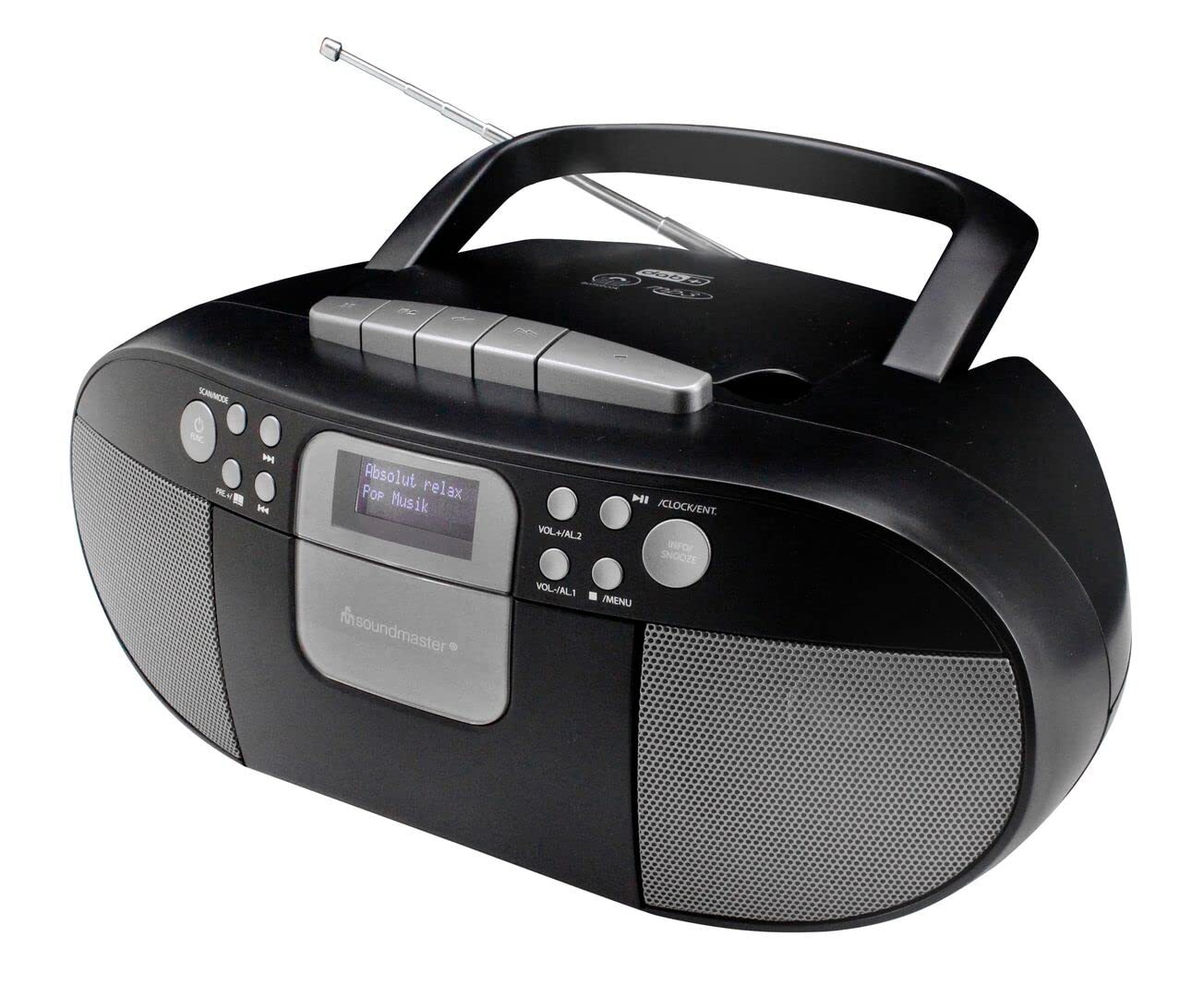 Audio & Hi-Fi Soundmaster: Boombox With Dab+/Fm Radio - Cd - Mp3 - Cassette - Us