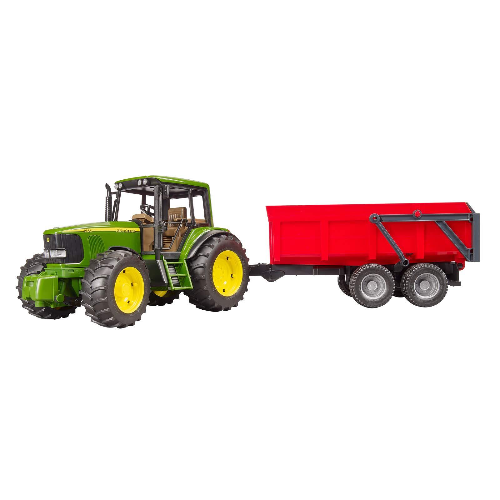 Bruder 02057 John Deere 692... John Deere 6920 mit Wannenkippanhanger NUOVO