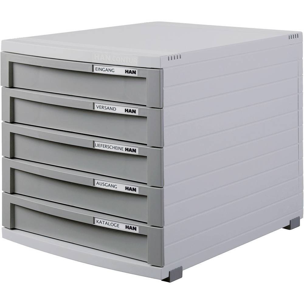 HAN CONTUR 1505-19 Cassettiera Grigio luminescente DIN A4, DIN B4, DIN C4