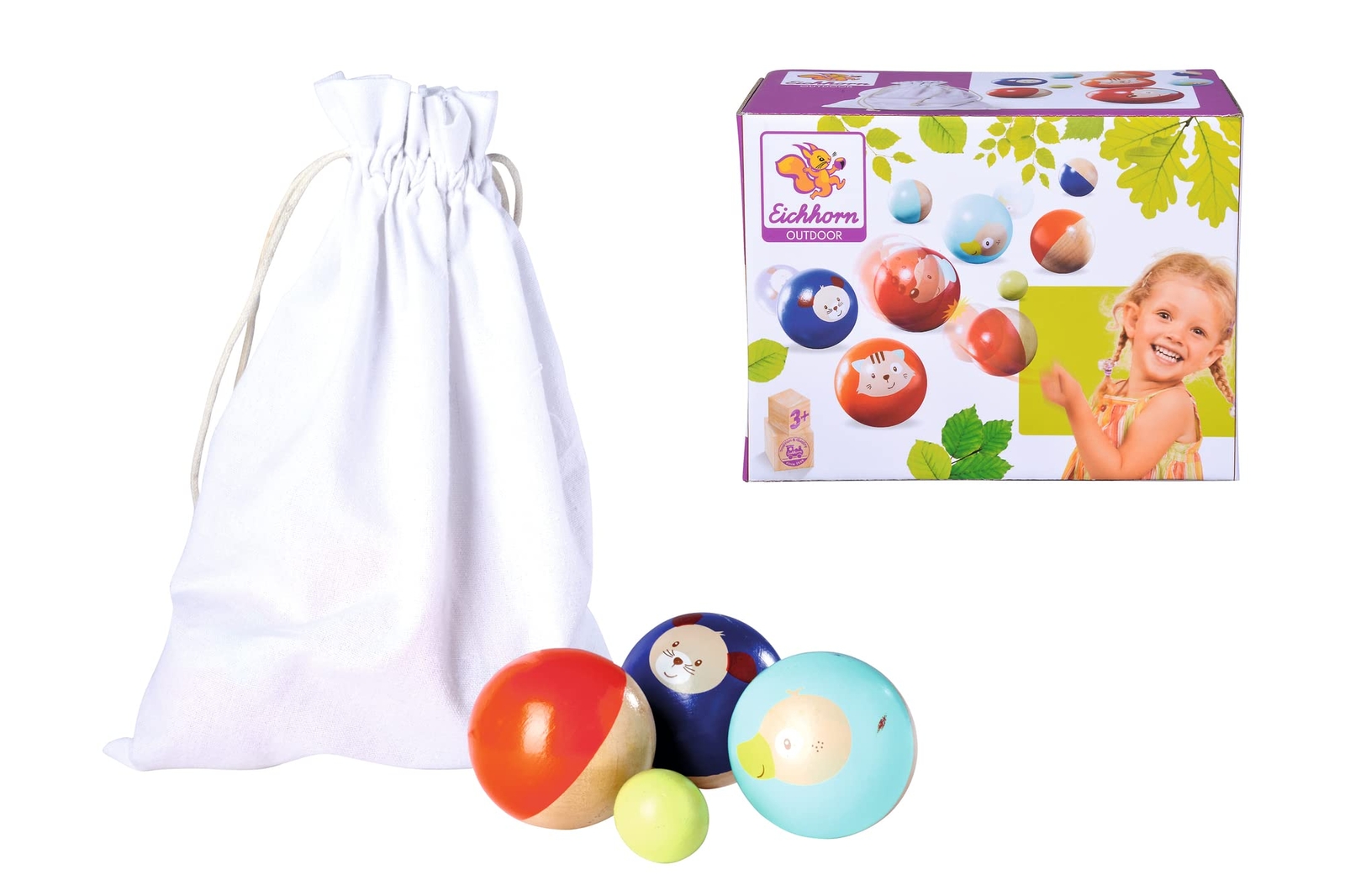 Eichhorn - Eichhorn Outdoor Boccia Houten Werpspel NUOVO