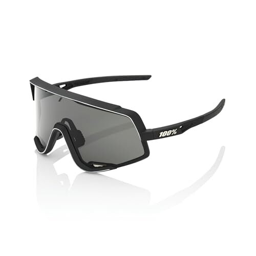 100% Glendale Glasses - Soft Tact Black / Smoke Lens Clothing NUOVO
