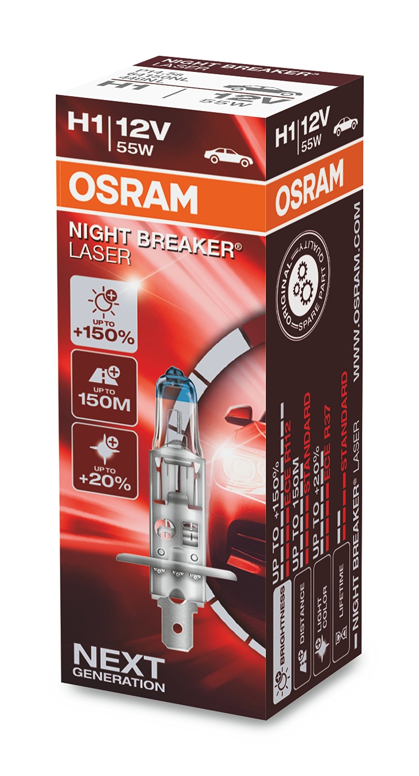 Car Bulb Osram 64150Nl H1 12V 55W NUOVO