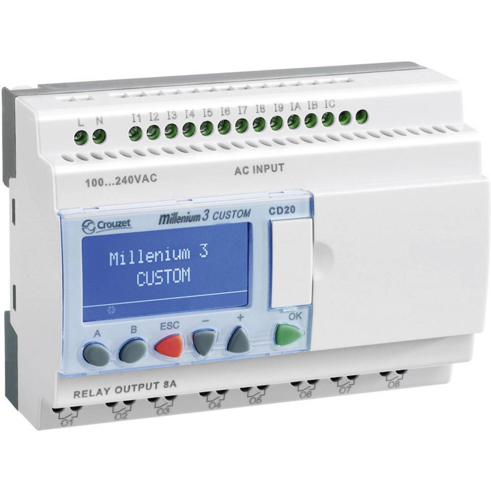 Crouzet 88974051 Millenium 3 Smart CD20 R Modulo di controllo PLC 24 V/DC