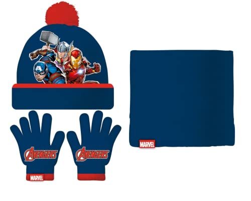 Hat, Gloves And Neck Warmer The Avengers Infinity NUOVO