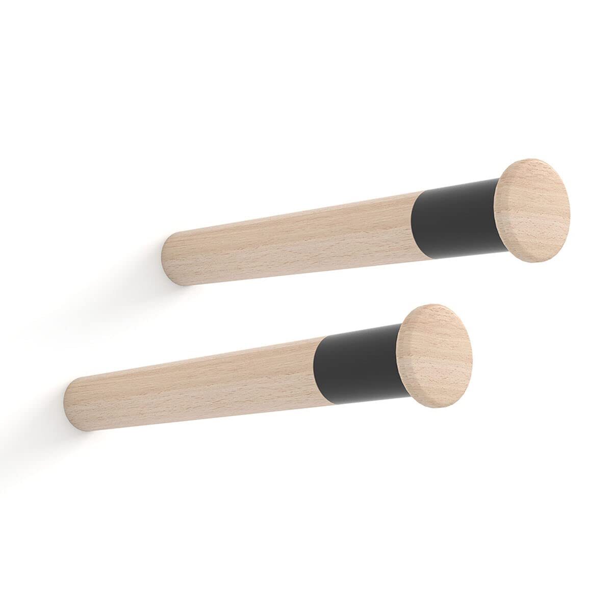 Wall Bracket Rei Mt310 Bicycle Ø 3,8 X 31 Cm Beech Wood (2 Units) NUOVO
