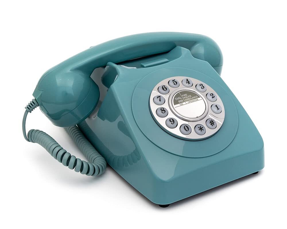GPO GPO746DPBBL 746 DESKTOP PUSH-BUTTON PHONE BLUE ACC NUOVO