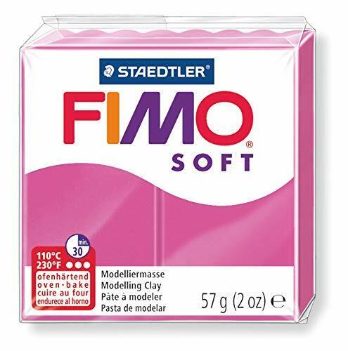 Staedtler 8020 Blocco di pasta modellabile Fimo, 59 gr, rosa (himbeere (A7g)