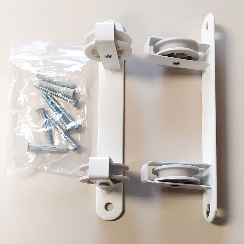 Clothes Line Tarrés Basic 2 Pulleys White Wall 25 X 5 X 5 Cm NUOVO
