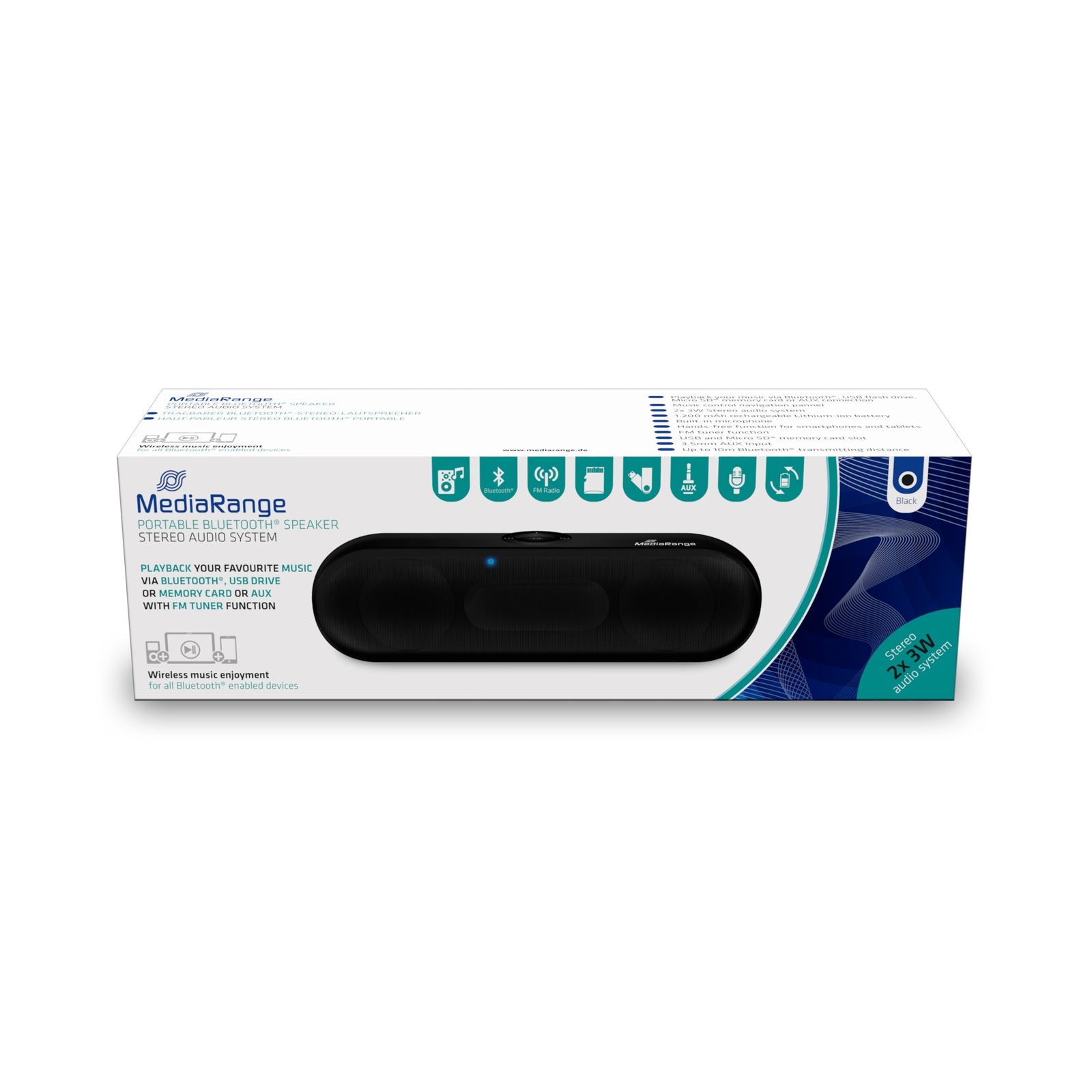 MediaRange Lautsprecher MR734 ACC NUOVO