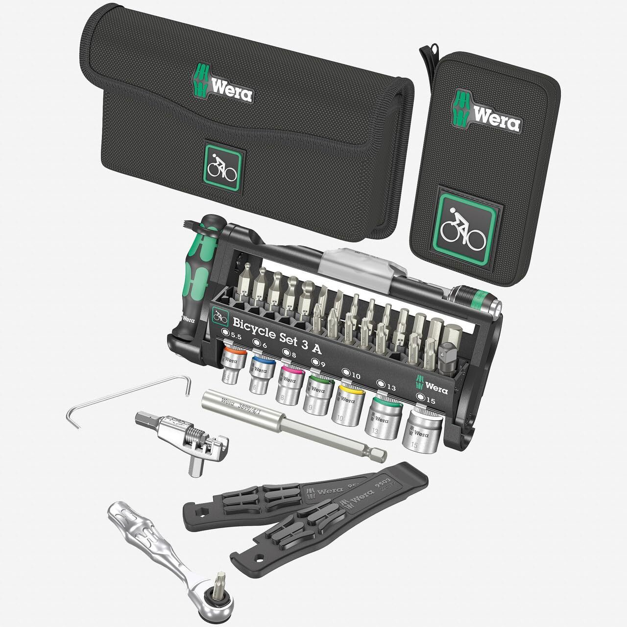 Wera Tools Bicycle Set 3 A, Tool Check Plus With Pouch 40pc CYCLING AC NUOVO