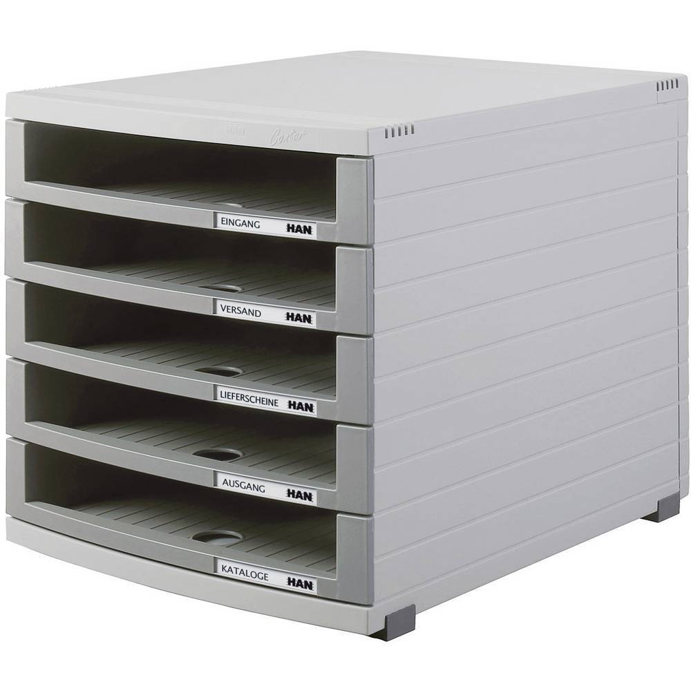 HAN CONTUR 1505-0-19 Cassettiera Grigio luminescente DIN A4, DIN B4, DIN C4