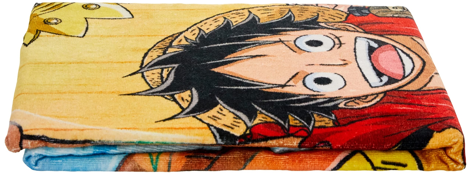 One Piece Velours-Handtuch Strohhutpiraten 75 x 15 NUOVO