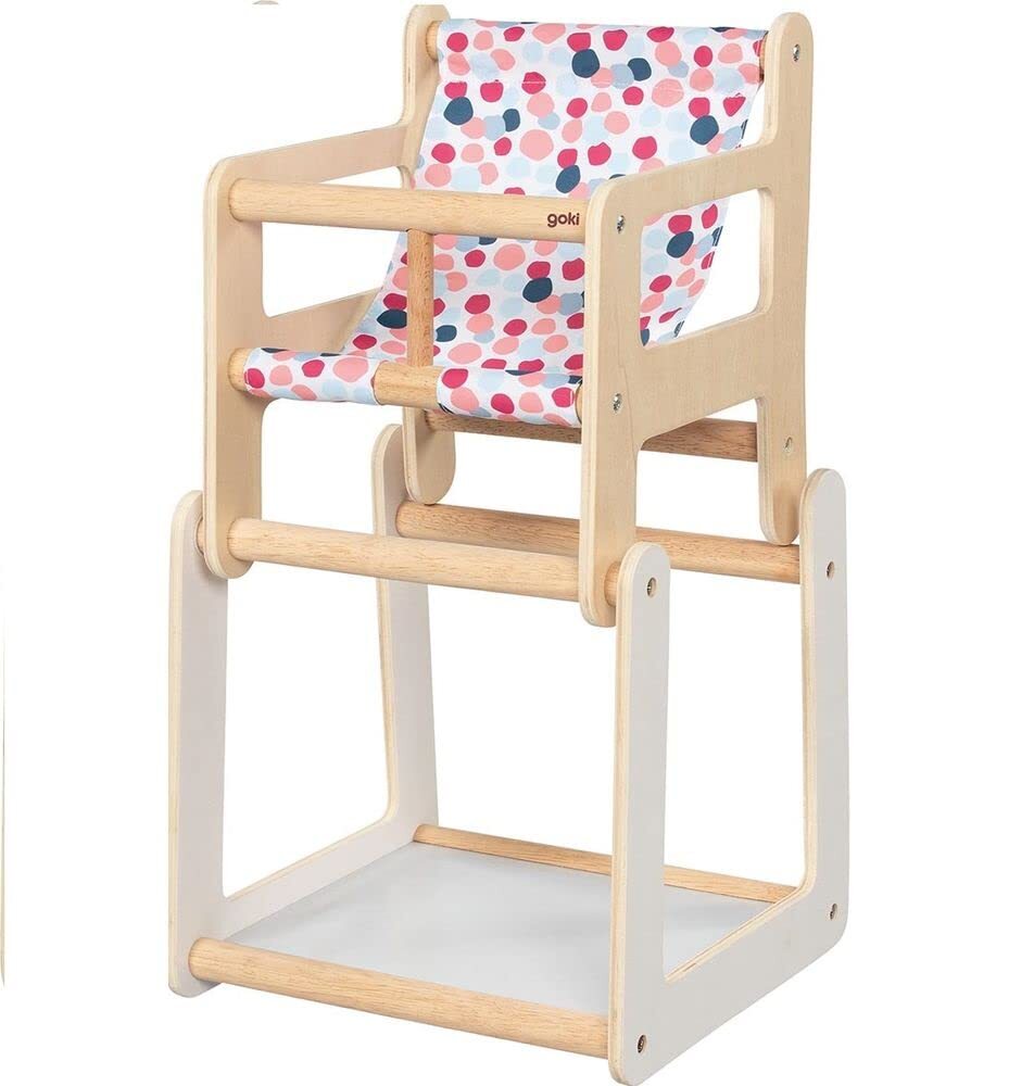 Doll`s high chair with table 2in1 NUOVO