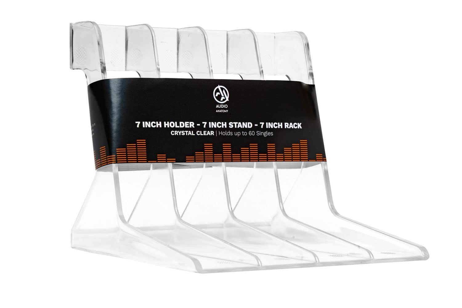 AUDIO ANATOMY Vinyl Stand- 7 Inch Single Rack (Shaped - Hips Plastic)  ACC NUOVO