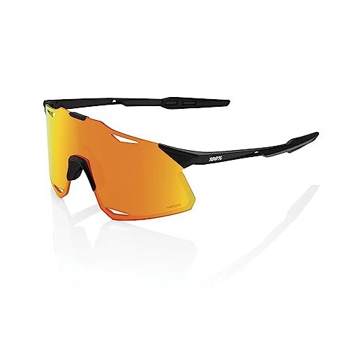 100% Hypercraft Glasses - Matte Black / HiPER Red Multilayer Mirr Clothing NUOVO