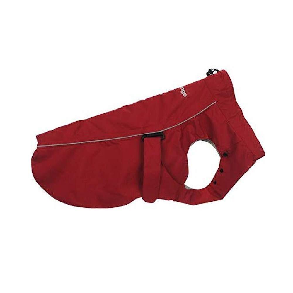 Dog Raincoat Red Dingo Perfect Fit Red 50 Cm NUOVO