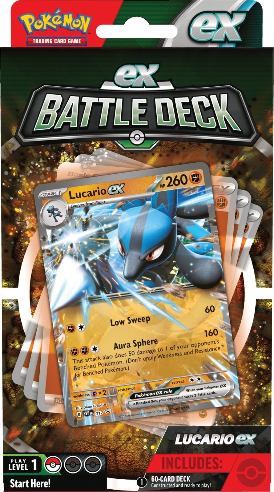 Pokemon - Ex Battle Decks Lucario - Ampharos NUOVO