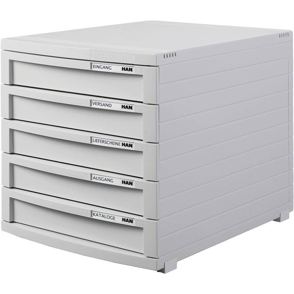 HAN CONTUR 1505-11 Cassettiera Grigio luminescente DIN A4, DIN B4, DIN C4