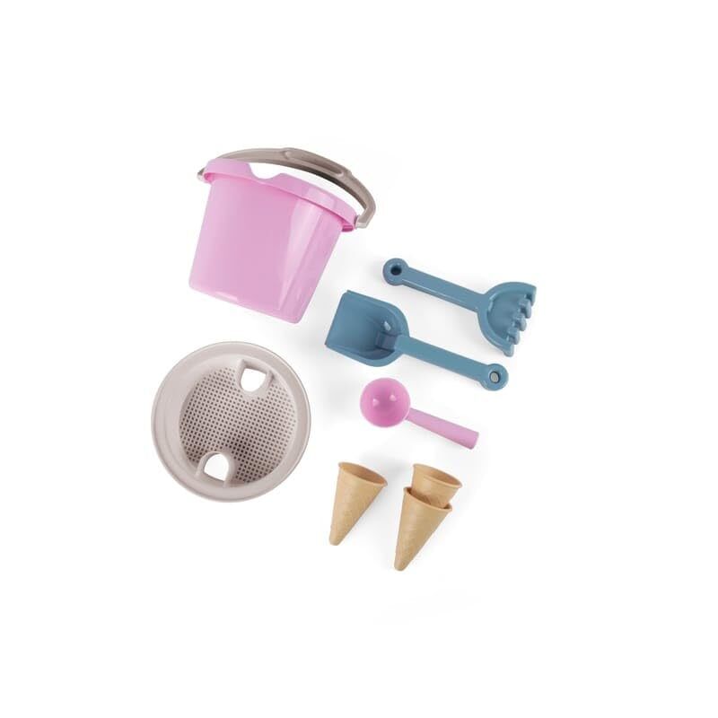 Dantoy - Bucket Set W. Ice Cream Cones - Pink (4801) Toy NUOVO
