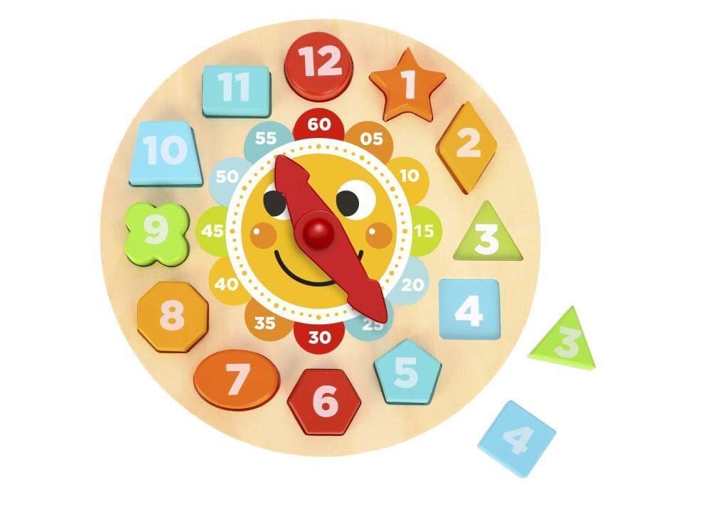 Wooden Clock Puzzle NUOVO