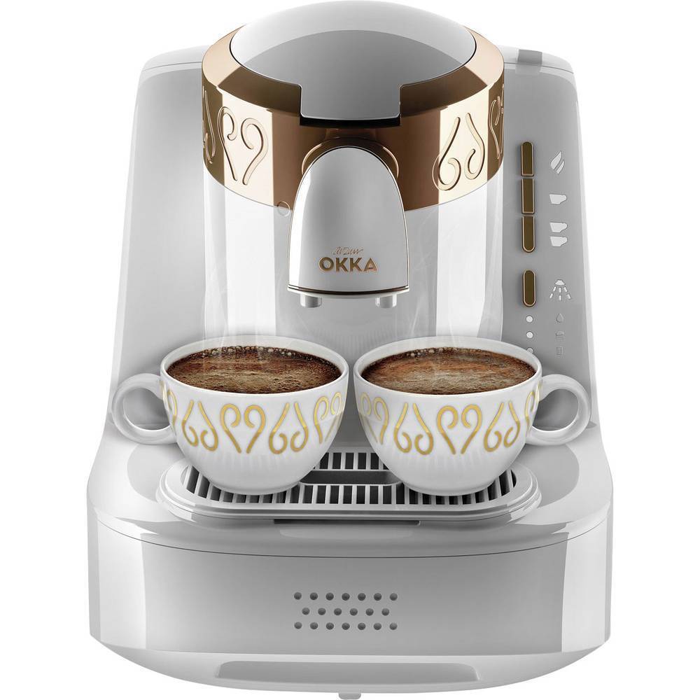 arzum Okka Caffettiera elettrica Bianco, Rame